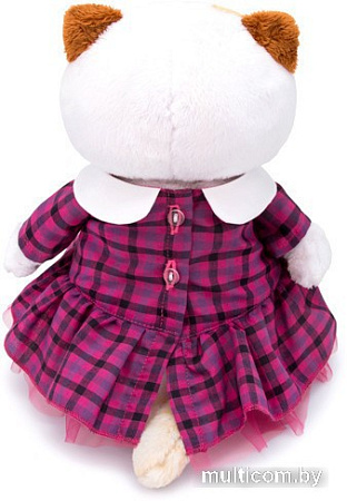 Классическая игрушка BUDI BASA Collection Кошечка Ли-Ли в платье в клетку LK24-040 (24 см)