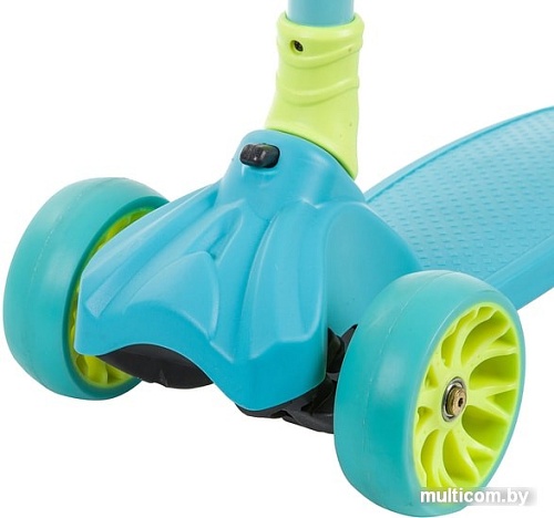 Самокат Novatrack Pro+ 2019 135H.RAINBOW.GN9 (синий/зеленый)