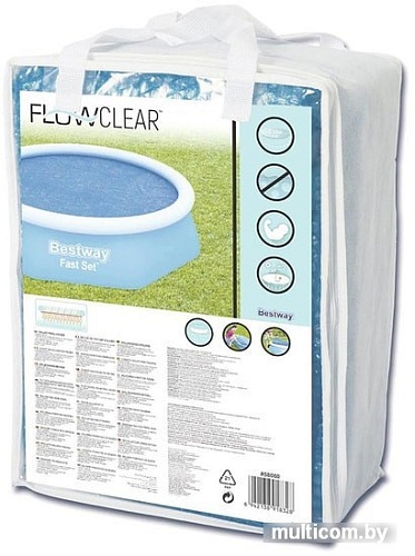 Аксессуары для бассейнов Bestway Солнечное покрывало 210 см для бассейна 244 см 58060