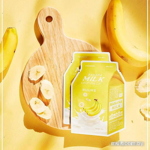 A'Pieu Тканевая маска питательная Banana Milk One-Pack (Nourishing) 21г