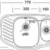 Кухонная мойка Kromevye EX 171 D