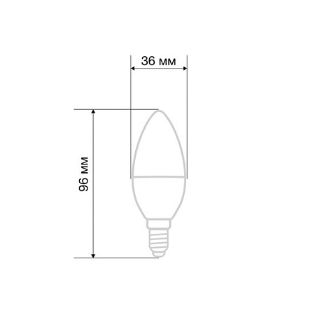 Светодиодная лампочка Rexant Свеча (CN) 9,5Вт E14 903Лм 4000K нейтральный свет 604-024