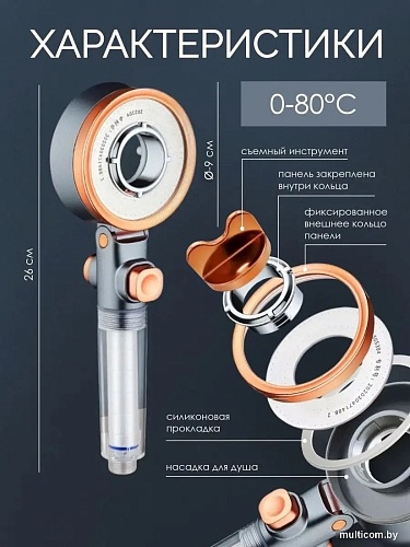 Душевая лейка ISMA SK-00602(52057)