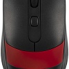 Мышь Oklick 310MW (черный/красный)