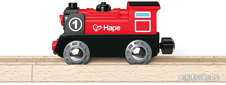 Поезд Hape Паровоз со светом на батарейках E3703