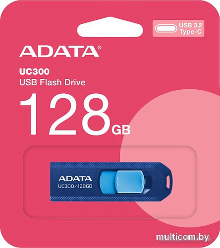 USB Flash ADATA UC300 128GB (синий/голубой)