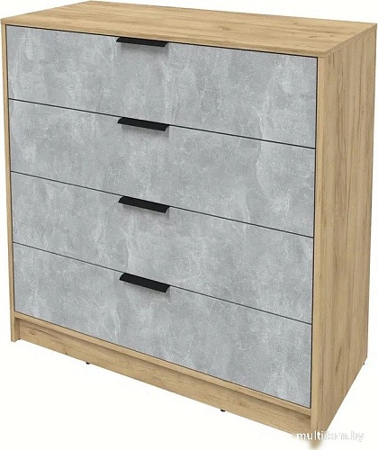 Комод Интерлиния Концепт КТ-К100 (бетон/дуб золотой)