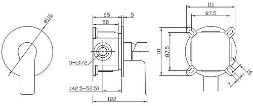 Смеситель Esko Singapore Black SB 83