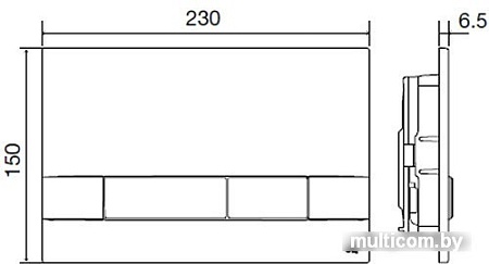 OLI Narrow OliPure 148301 (глянцевый хром)