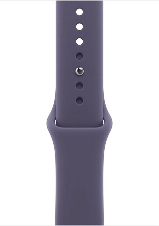 Умные часы Apple Watch Series 11 46 мм (алюминиевый корпус, серебристый/фиолетовый туман, спортивный силиконовый ремешок S/M)