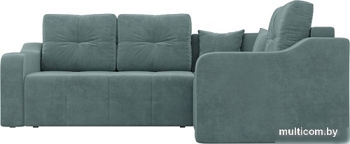 Угловой диван Mebelico Кембридж угловой 108811 (правый, велюр, бирюзовый)