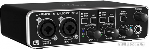 Аудиоинтерфейс BEHRINGER U-Phoria UMC202HD