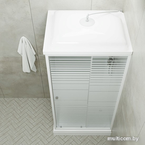 Душевая кабина Triton Квадро А3 ДН4 100х80 R (полосы)