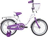 Детский велосипед Novatrack Butterfly 14 2020 147BUTTERFLY.WVL20 (белый/фиолетовый)
