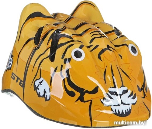 Cпортивный шлем STG MV7-Tiger XS (р. 44-48, желтый/черный)