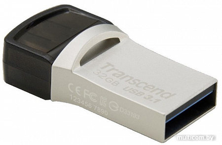 USB Flash Transcend JetFlash 890S USB3.1 + Type-C 32GB [TS32GJF890S]