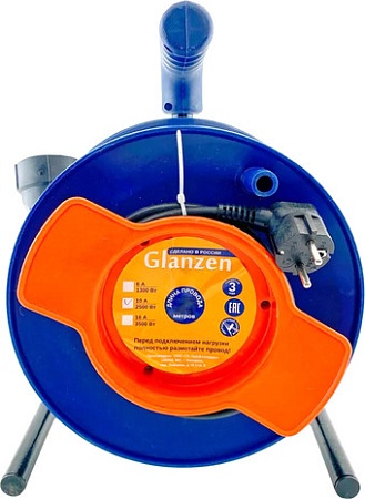 Удлинитель на катушке Glanzen EC-40-010