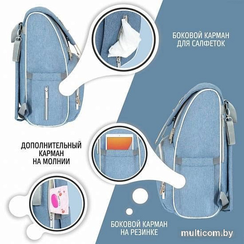 Рюкзак для мамы Nuovita Capcap Rotta (голубой)