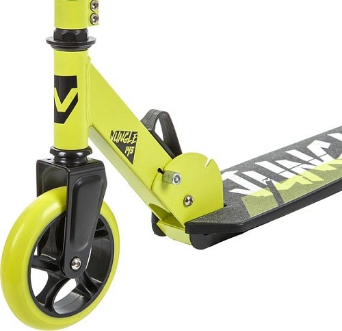 Самокат Novatrack Jungle 145 Pro (черный/лайм)