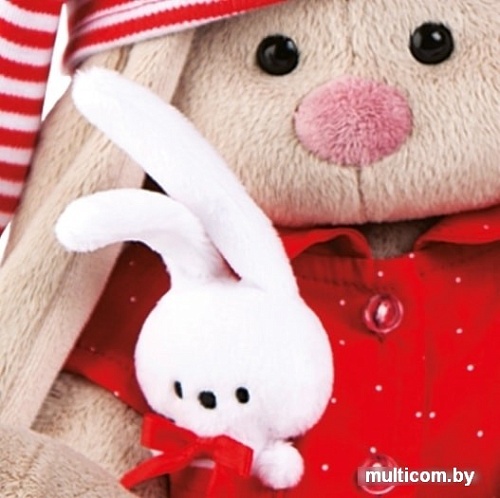 Мягкая игрушка Зайка Ми в красной пижаме (18 см)