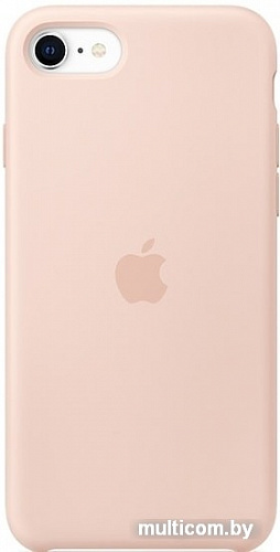 Чехол Apple Silicone Case для iPhone SE (розовый песок)
