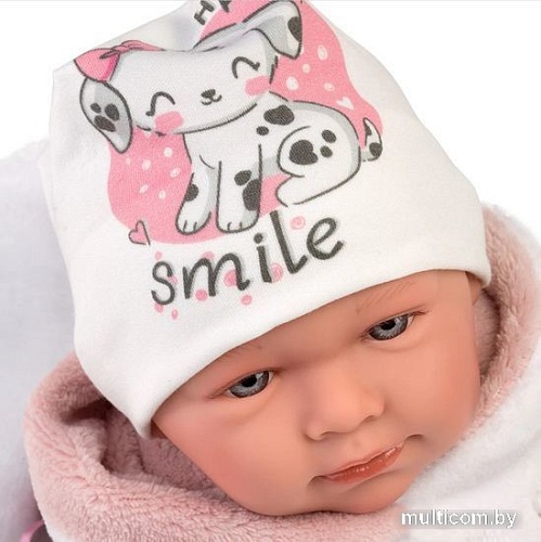 Пупс Llorens В капюшоне с ушками 74048