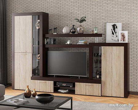 Горка Мебель-АРС Мартин 479.8x37.3x195.2 (венге цаво/дуб сонома)