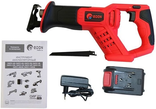 Сабельная пила Edon OAF21-RS (с 1-им АКБ)