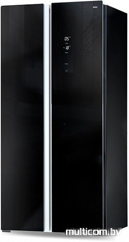 Холодильник side by side Ginzzu NFK-465 Black glass