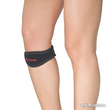 Ортез коленный Польза При болезни Шлаттера 0417 (черный)