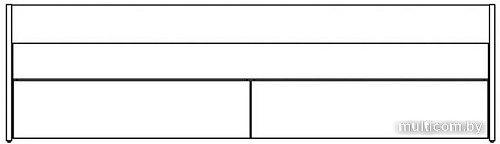 Кровать с выдвижным спальным местом Mio Tesoro Сириус раздвижная 80x200 2.02.08.410.1 (белый)