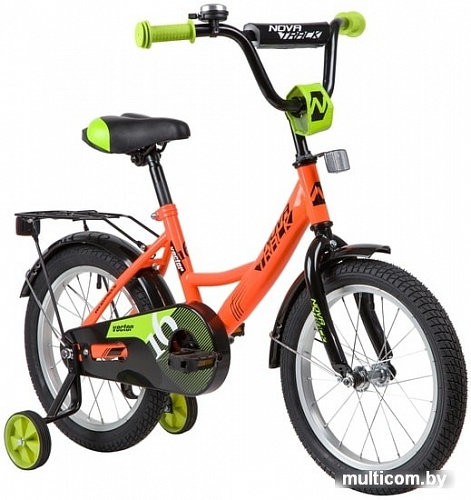 Детский велосипед Novatrack Vector 16 163VECTOR.OR20 (оранжевый/черный, 2020)