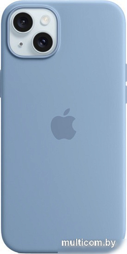 Чехол для телефона Apple MagSafe Silicone Case для iPhone 15 Plus (зимний синий)