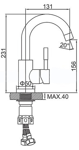 Смеситель Ledeme H98 L1098B-3