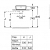 Умывальник Roca The Gap Round A3270MK000