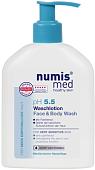 Numis med Гель очищающий для лица и тела pH5.5 для чувствит. кожи с пантенолом 200 мл