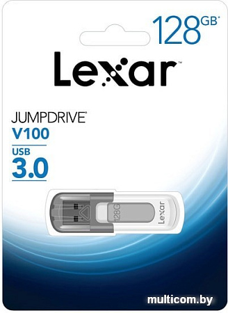 USB Flash Lexar JumpDrive V100 128GB (белый)