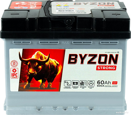 Автомобильный аккумулятор BYZON R+ (60 А·ч)