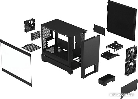 Корпус Fractal Design Pop Mini Silent Black TG Clear Tint FD-C-POS1M-02