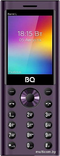 Кнопочный телефон BQ BQ-2458 Barrel L (фиолетовый)