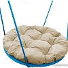 Подвесные качели M-Group Гнездо в оплетке 0.6м 17049901 (бежевая подушка)