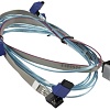 Кабель Supermicro MiniSAS - 4 SATA CBL-SAST-0811 (0.7 м, голубой)