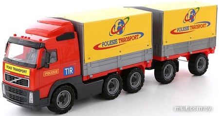 Полесье Volvo автомобиль бортовой тентовый с прицепом 8732