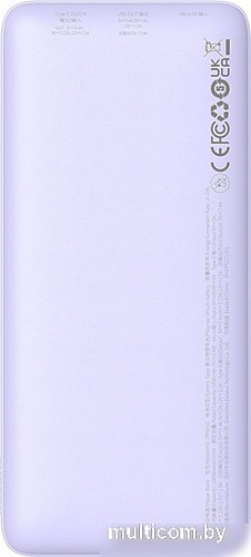 Внешний аккумулятор Baseus Airpow Fast Charge Power Bank 20W 10000mAh (сиреневый)