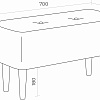 Банкетка MONOFIX Четт (микровелюр/серый №23)