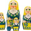 Развивающая игра Брестская Матрешка В шведском народном костюме (набор 5 шт)