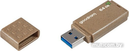 USB Flash GOODRAM UME3 Eco Friendly 64GB (коричневый)