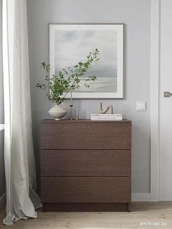 Комод Горизонт Нео 760 3 ящика (венге)