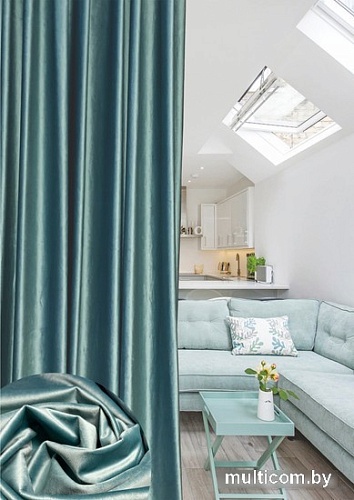 Штора Ника Зварико 7200270 2.0x2.7 м (бирюзовый/голубой 30)