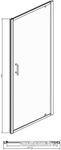 Душевая дверь Bravat Drop 90 BD090.4111A